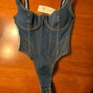 adidas Indigo Denim Bodysuit